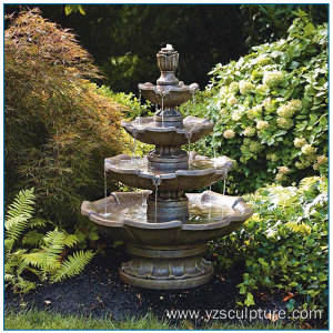 Antique Classical Bronze Tiered Water Fountain